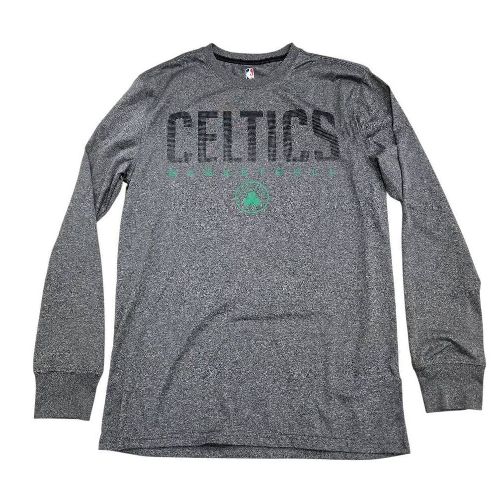 UNK Boston Celtics‎ Basketball NBA Shirt Men's T-Shirt Small Gray Long Sleeve
